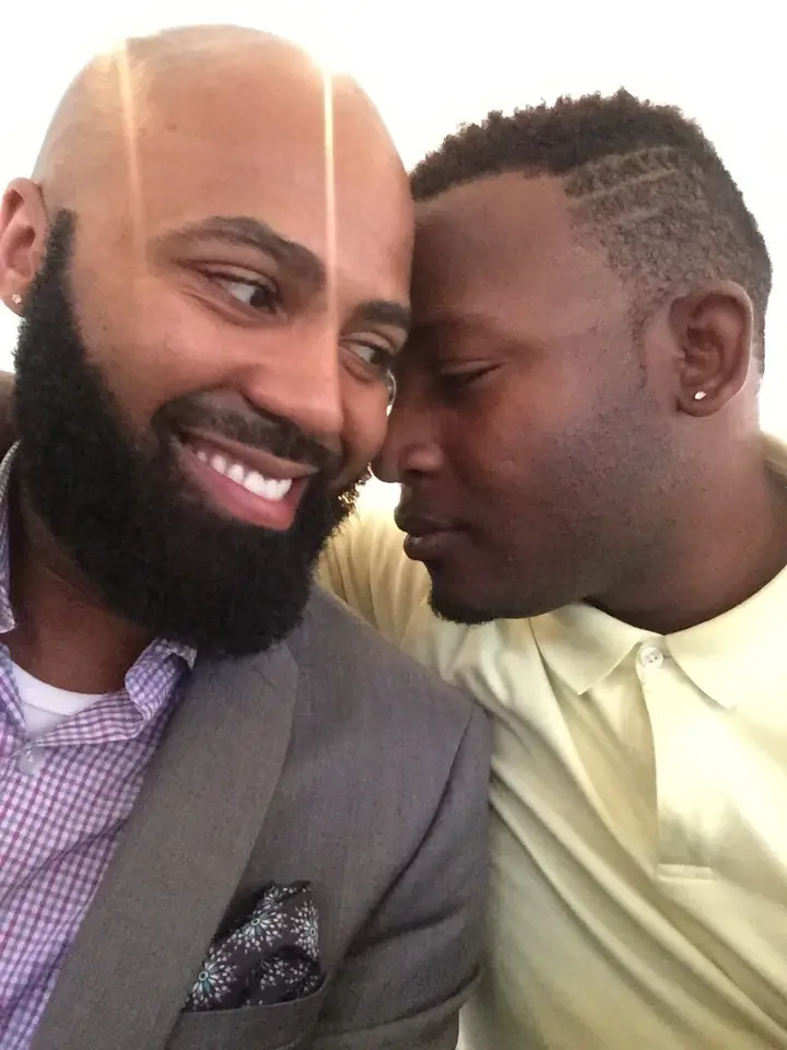Ken and Mo cheek to cheek