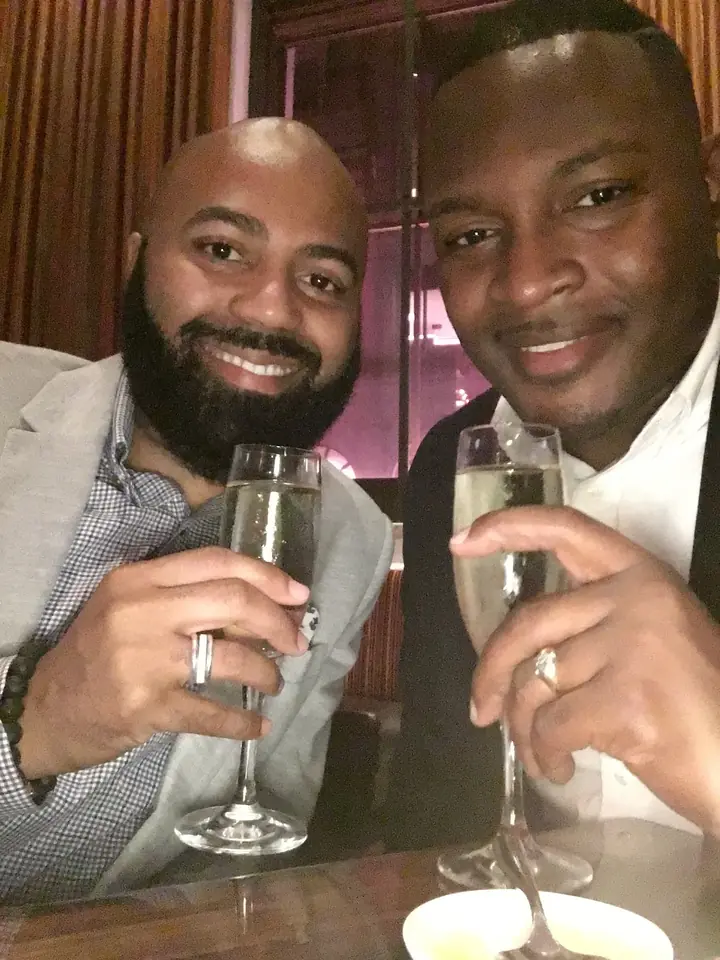 A champagne toast