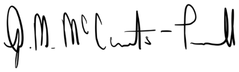 Signature of Jamaal Maurice McCants-Pearsall